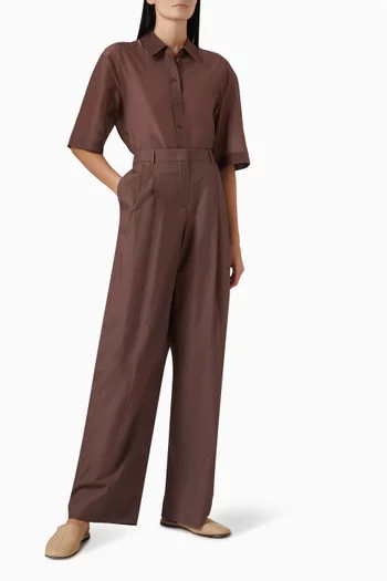 Relaxed Pants in Cotton-blend