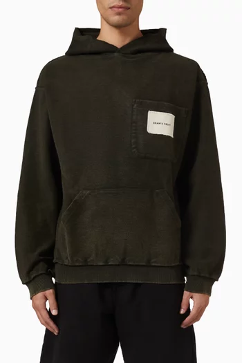Chest Pocket Hoodie in Cotton