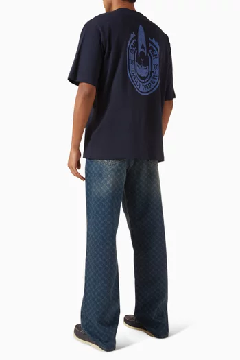 Candle Label Boxy T-shirt in Cotton