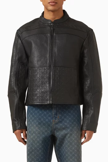 Structured Jacket in Leather