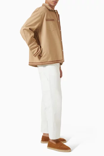 قميص كانتين بنمط جاكيت قطن