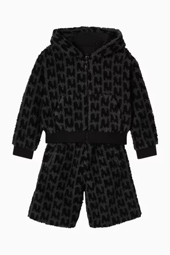 كنزة بغطاء رأس بدب تيدي وسحاب بوجهين 