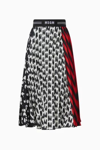 Pleated Skirt in Crepe
