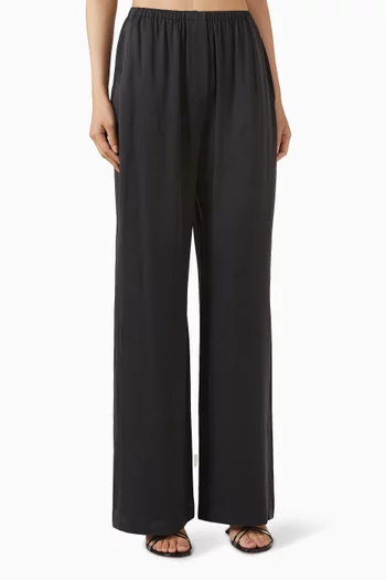 Wide-leg Pants in Silk