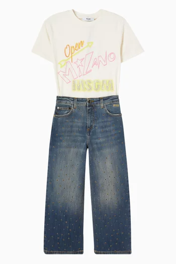 Graphic Logo T-shirt in Cotton Jersey