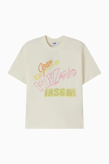 Graphic Logo T-shirt in Cotton Jersey