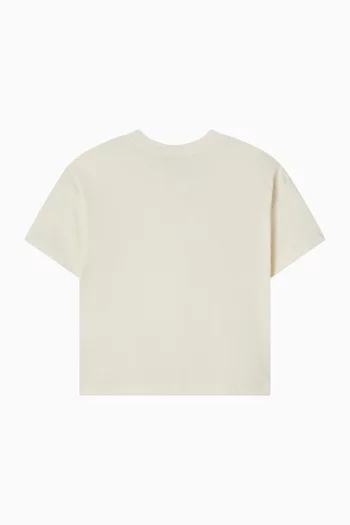 Embellished Logo T-shirt in Cotton Jersey