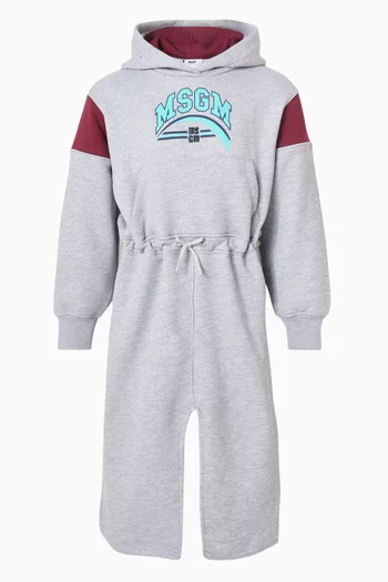 Logo Sweatshirt Dress in Cotton-fleece