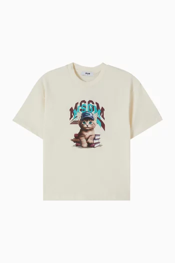 Graphic Logo T-shirt in Cotton Jersey