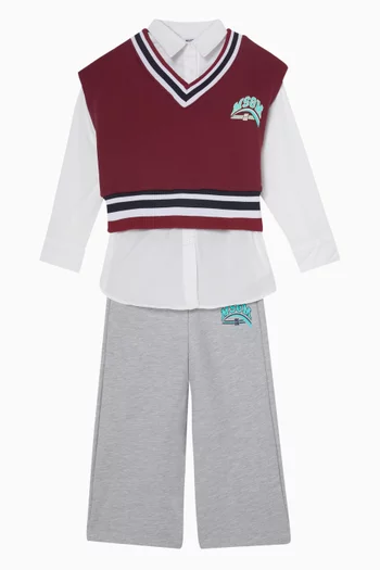 Logo Sweatpants in Cotton Fleece