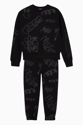 Graphic-print Sweatshirt in Cotton