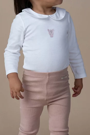 لباس قطعة واحدة دافو بطبعة يونيكورن قطن عضوي