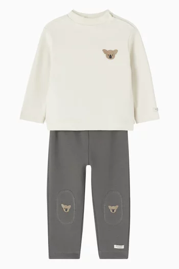 Jorijn Koala Embroidered Top in Organic Cotton