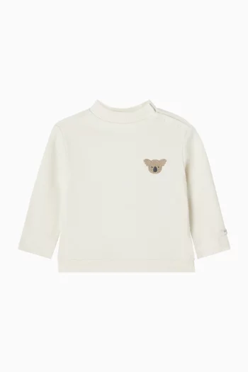Jorijn Koala Embroidered Top in Organic Cotton