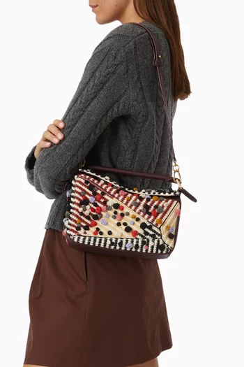 حقيبة بازل صغيرة قماش مطرز