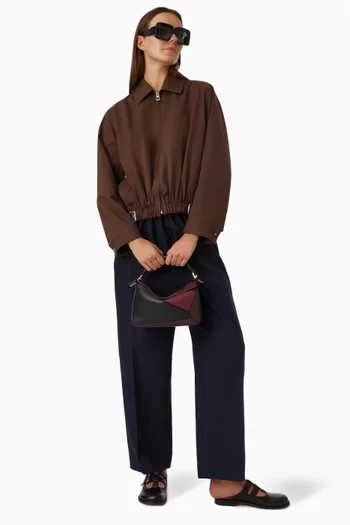 حقيبة بازل إيدج صغيرة جلد عجل