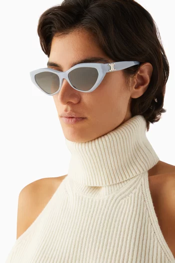 Triomphe Cat-eye Sunglasses in Acetate