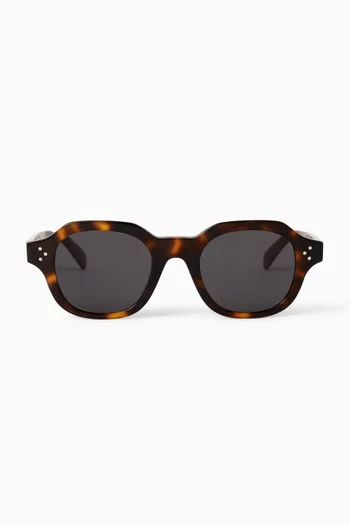 3 Dots HD Square Sunglasses in Acetate