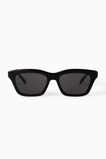 Slim Square Sunglasses in Acetate