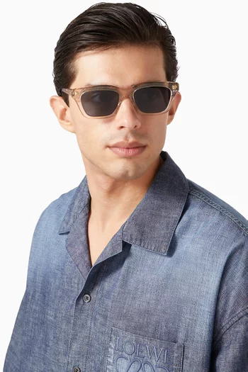 Slim Square Sunglasses in Acetate