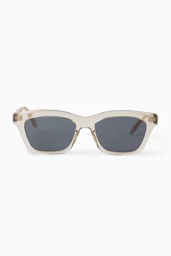Slim Square Sunglasses in Acetate