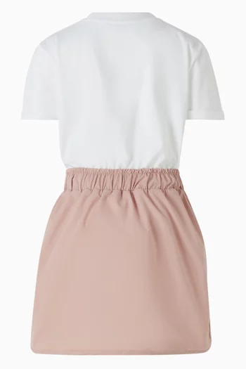 فستان بنمط تي شيرت بعقدة