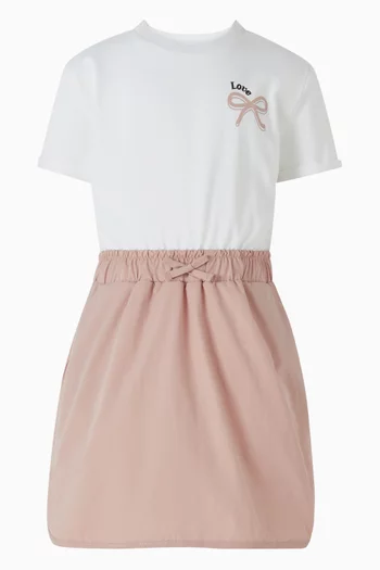 فستان بنمط تي شيرت بعقدة