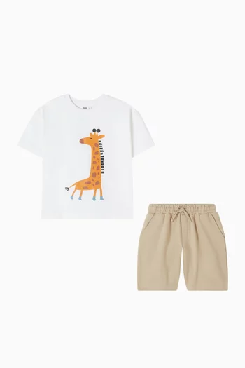 Giraffe T-shirt & Shorts Set