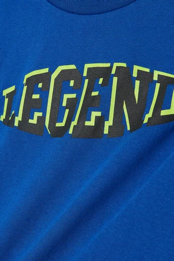 تي شيرت بطبعة قطن جيرسيه