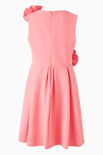 فستان بطيات برقع ورود 