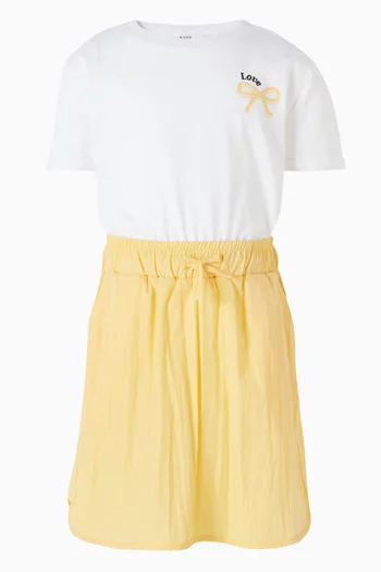 فستان بعقدة ورباط تضييق 