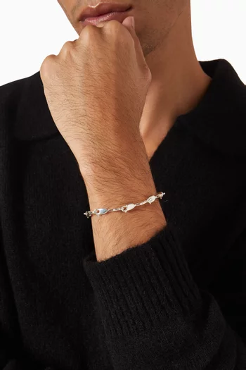 سوار بمشبك ألبرت فضة إسترلينية