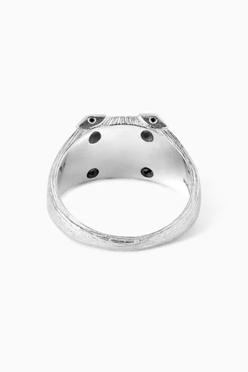 Explorer Signet Ring in Sterling Silver