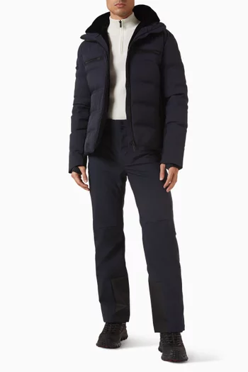 جاكيت بيرليوز مبطن بالزغب تويل مطاطي في اتجاهين