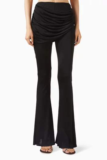 Draped-waist Pants