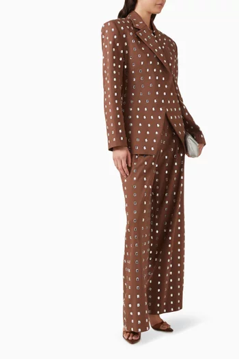 جاكيت مطرز بالكريستال