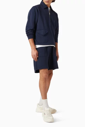 Half-zip Sweatshirt in Cotton