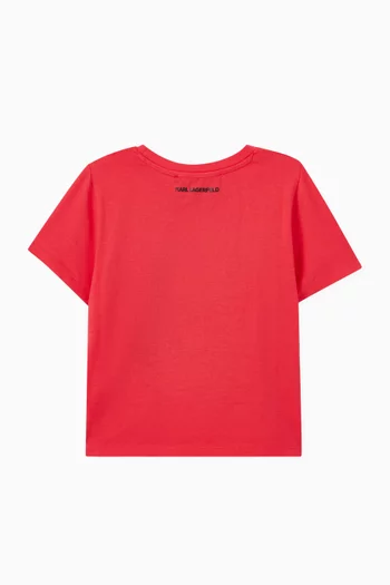 Graphic Print T-shirt in Cotton