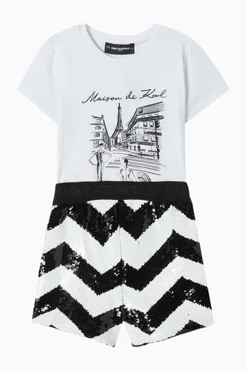 شورت مطرز بترتر