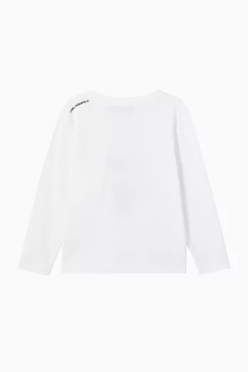 K/Ikonik Long-sleeve T-shirt in Cotton