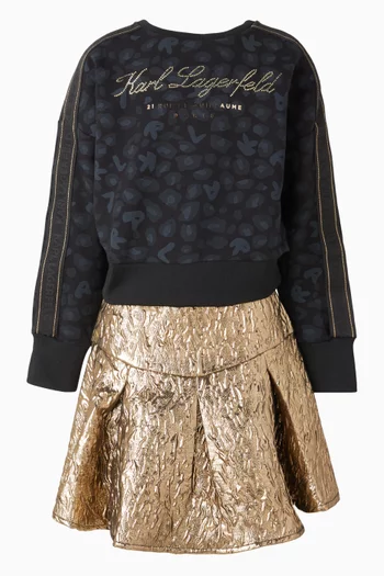 Jacquard Logo Skirt