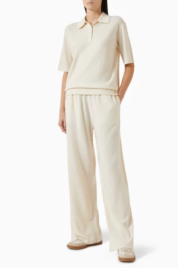 Polo Shirt in Wool-cashmere Knit