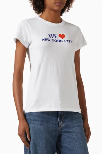 We Heart NYC T-shirt in Cotton