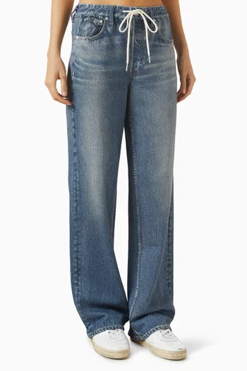 بنطال ميرامار بقصة ساق واسعة ورباط تضييق