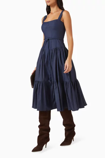 Caracas Belted Midi Dress
