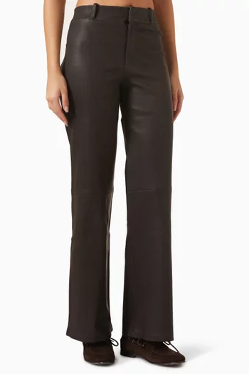 بنطال مارينا جلد ماعز