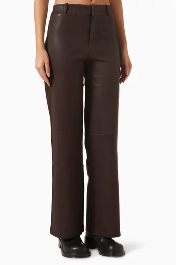 بنطال مارينا جلد ماعز