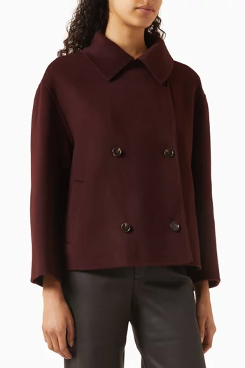 معطف مانيلا بصفي أزرار صوف