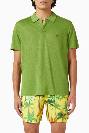 تي شيرت بولو بيراميد كتان جيرسيه