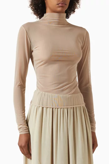 Tulia Sheer Top in Mesh